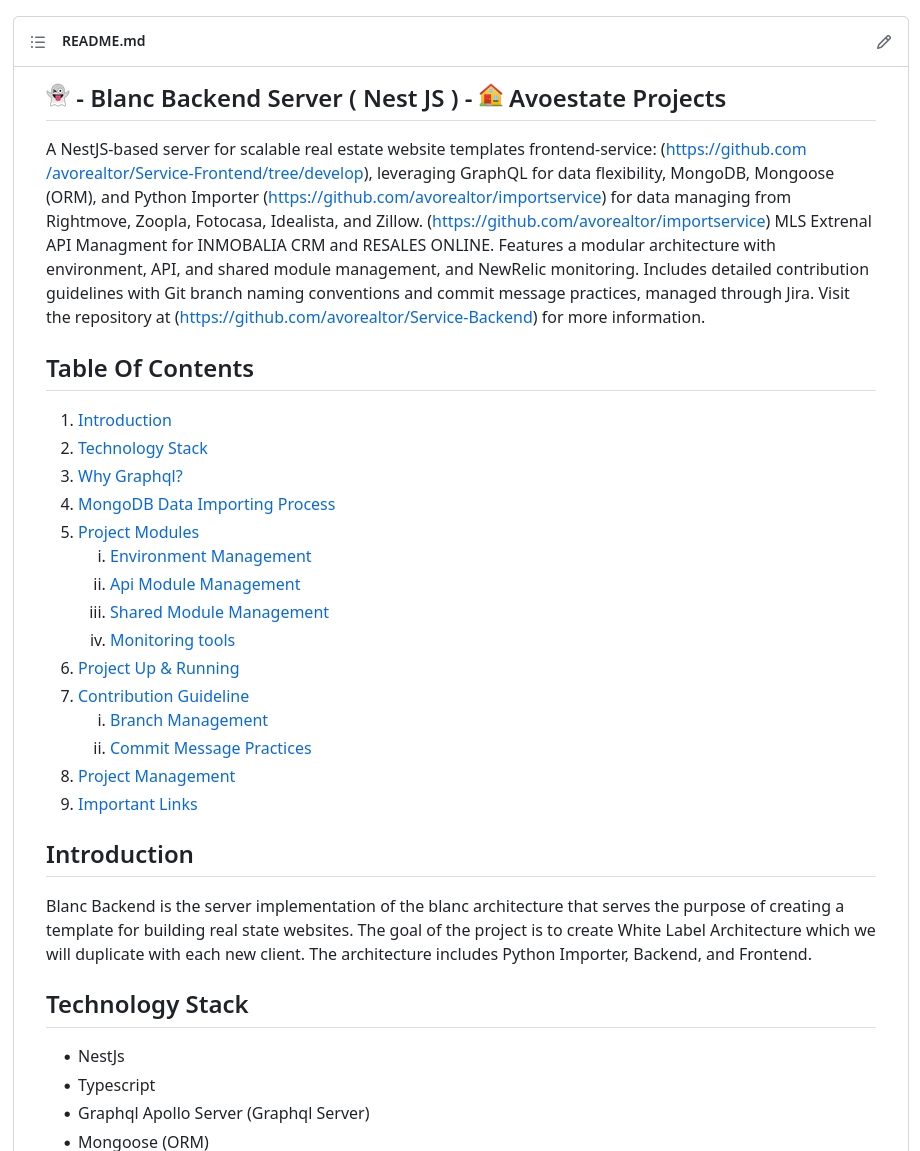 Blanc Backend — NestJS · MongoDB · GraphQL · Python importer
